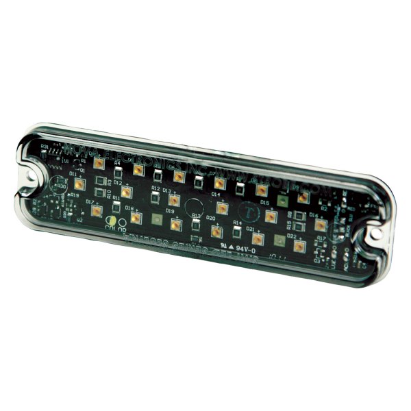 Ecc3932a Surface Mount Led Warning Light With 16 Flash Patterns, Rectangle & Amber