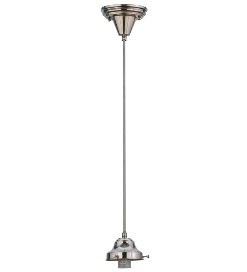 UPC 705696000012 product image for 101910 4 in. Cloth Covered Wire Hanger Fitter Lamp, Polished Nickel | upcitemdb.com