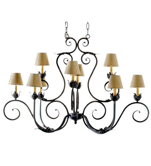 118049 48 In. Claire 10 Light Oblong Chandelier