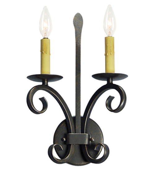119296 8 in. Valetta 2 Light Wall Sconce 119296 8 in. Valetta 2 Light Wall Sconce