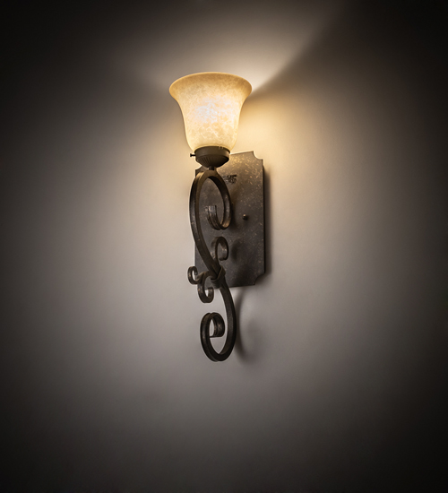 204200 6 In. Thierry Wall Sconce - Bronze & Custom