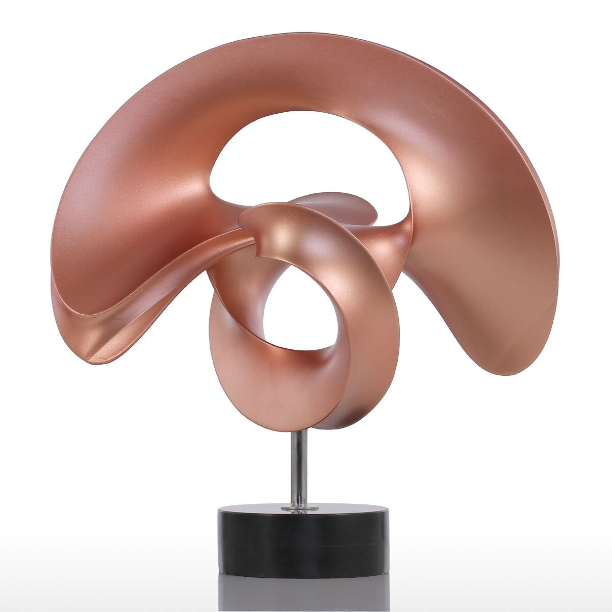 Ao74s Nbe Spring Abstract Resin Bronze Sculpture - 11.4 X 7.1 X 12.6 In.