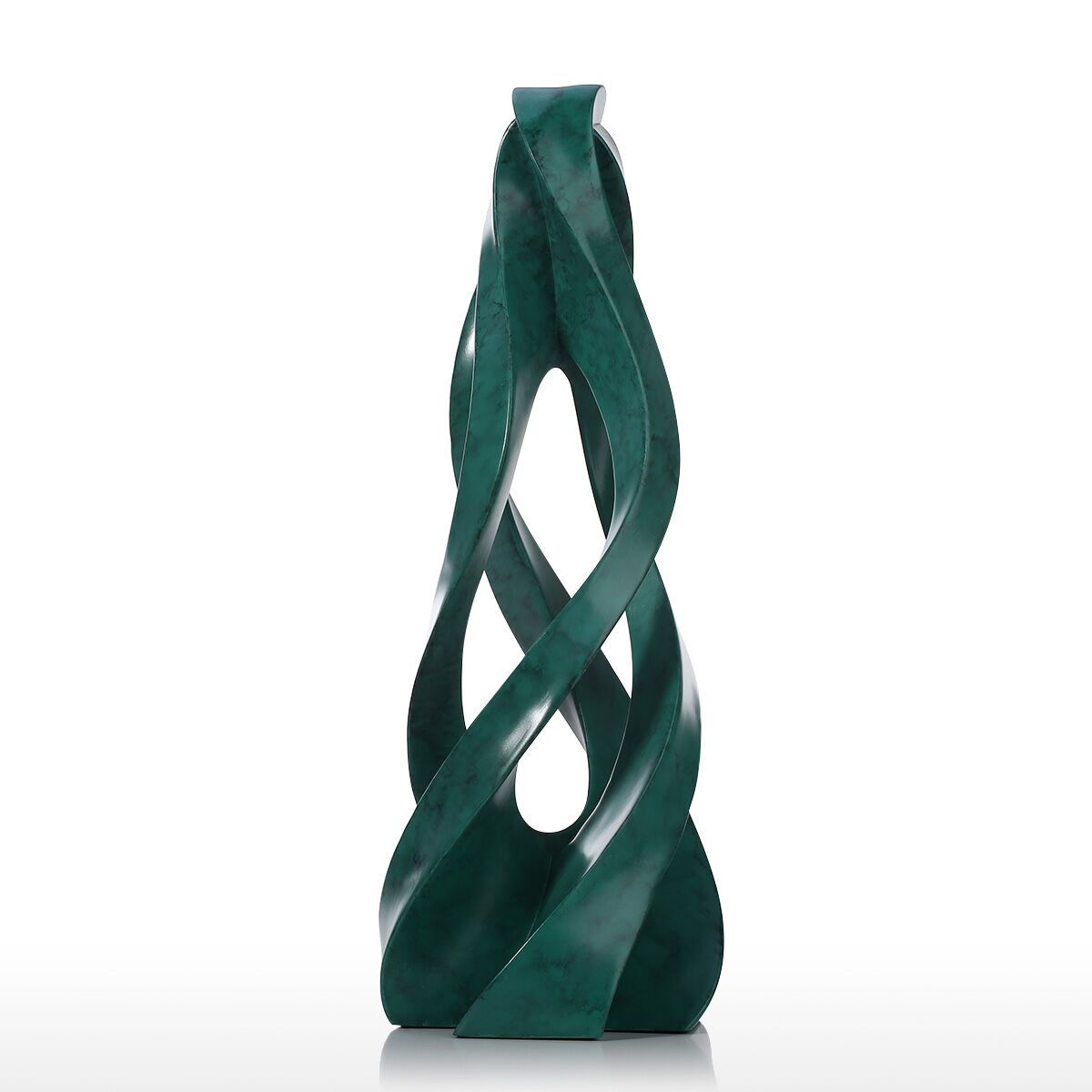 Ao78 Gathering Together Abstract Resin Bronze Sculpture - 5.9 X 5.9 X 15.7 In.