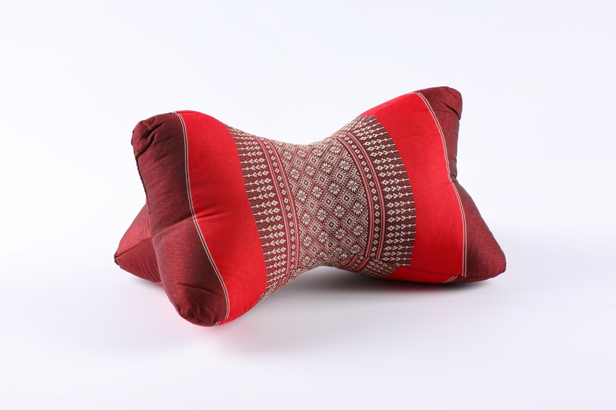 Sp024 Back & Neck Support Star Pillow - Red & Burgundy