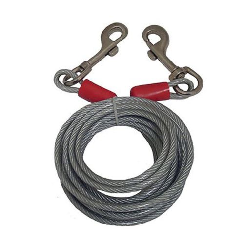 Nati 46457 Black Rock, Steel Cable With Bolt Snaps - 25 In.