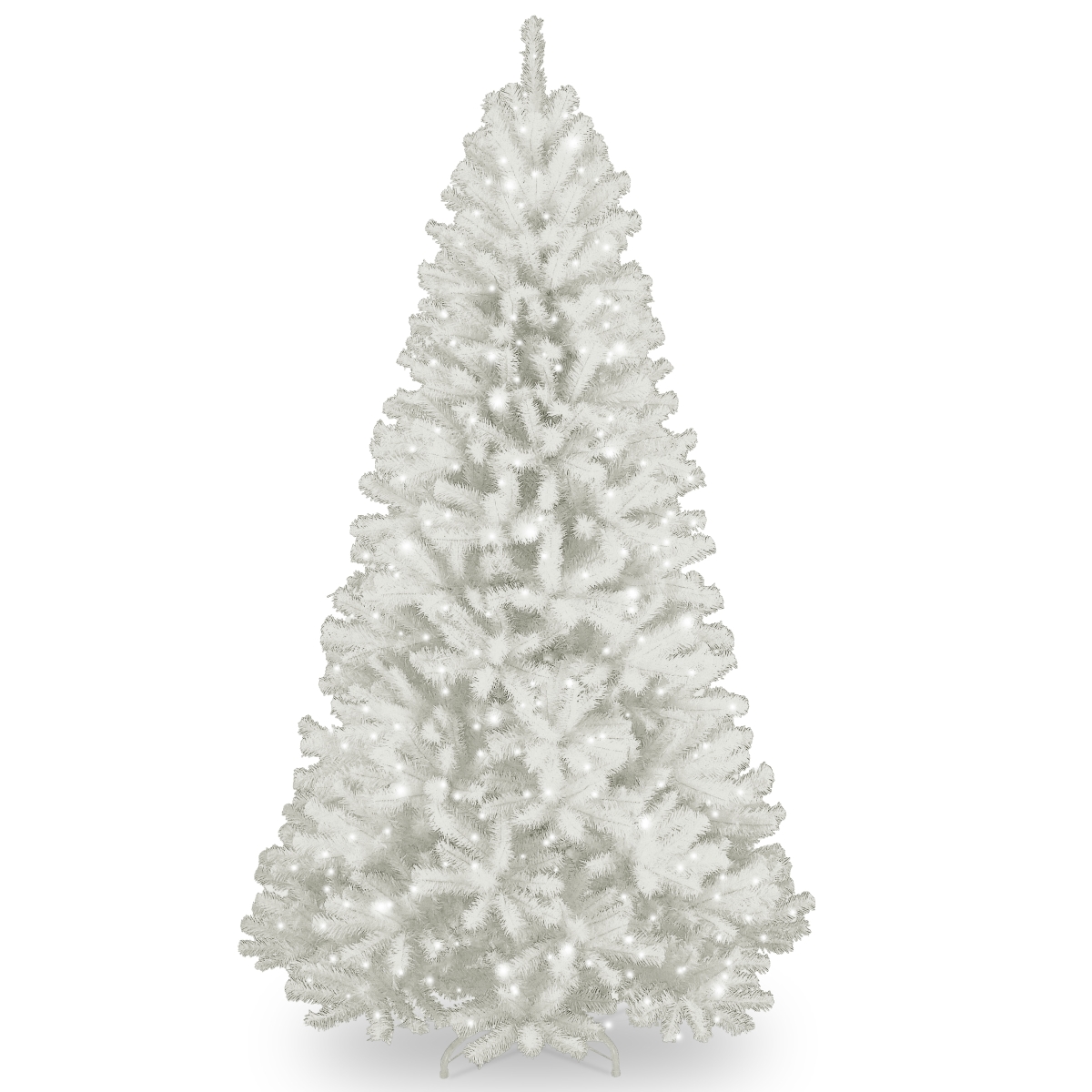National Tree Nrvw7-302-75 7.5 Ft. North Valley White Spruce Tree With Glitter & 600 Clear Lights