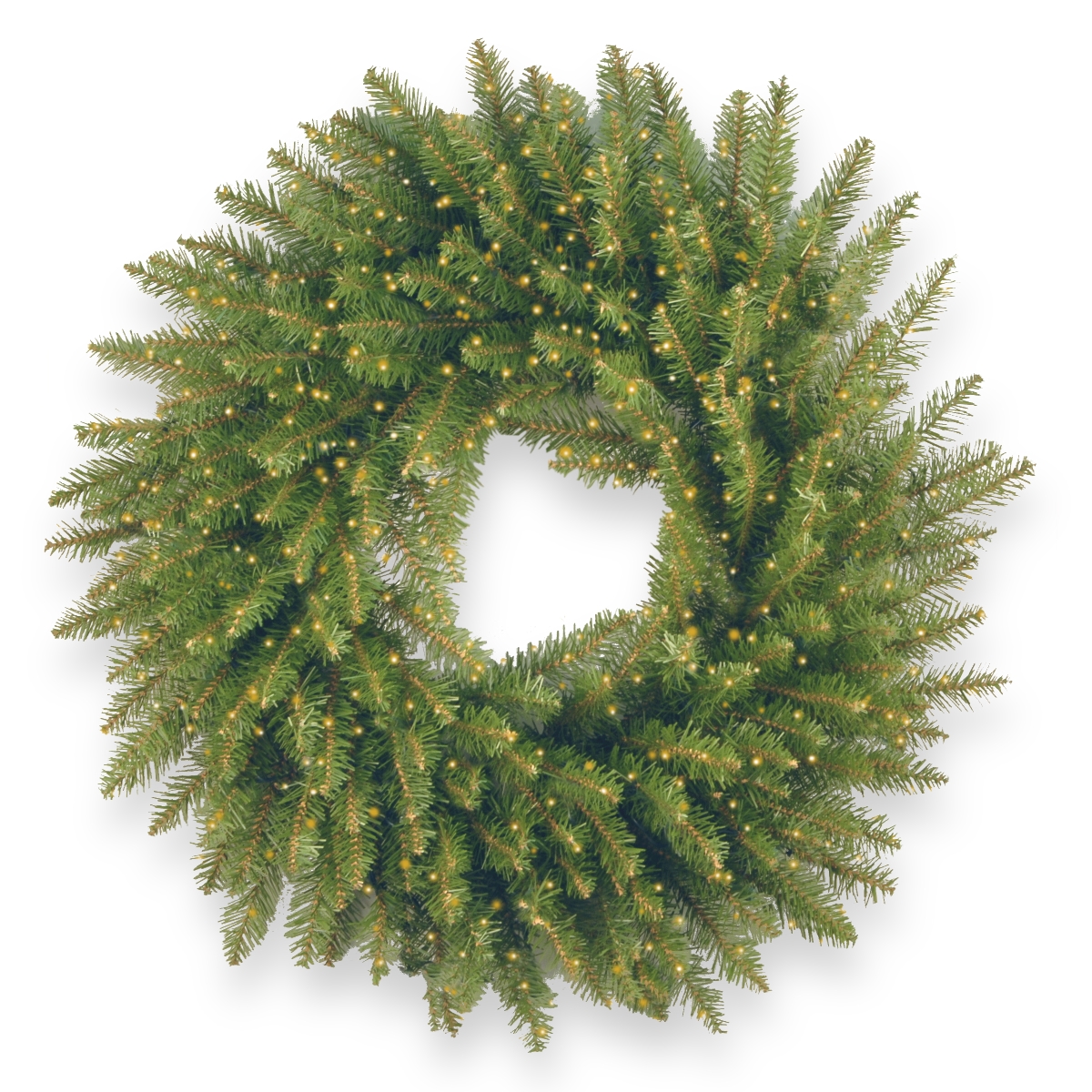 24 In. Kingswood Fir Wreath With 250 Battery Operated Infinity Lights