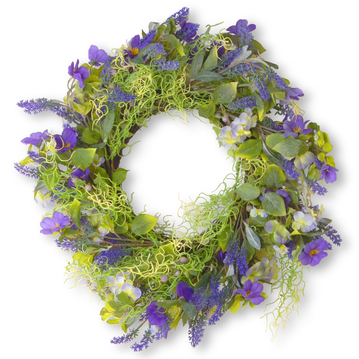 24 In. Green & Purple Wreaths