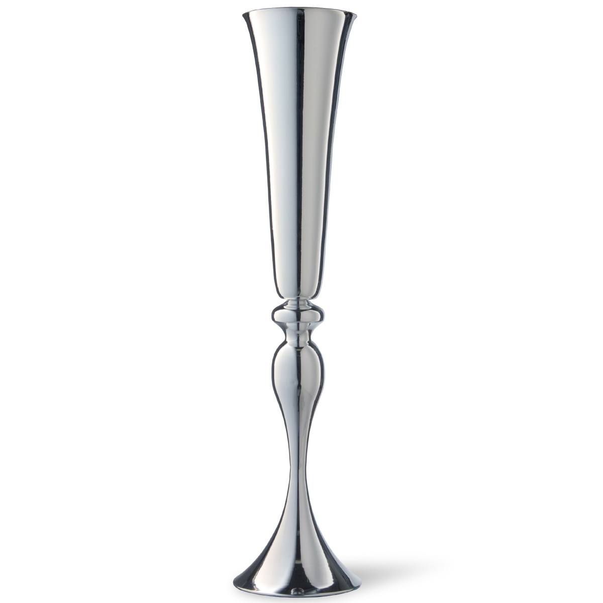Silver Plated Large Wedding Trumpet Vase