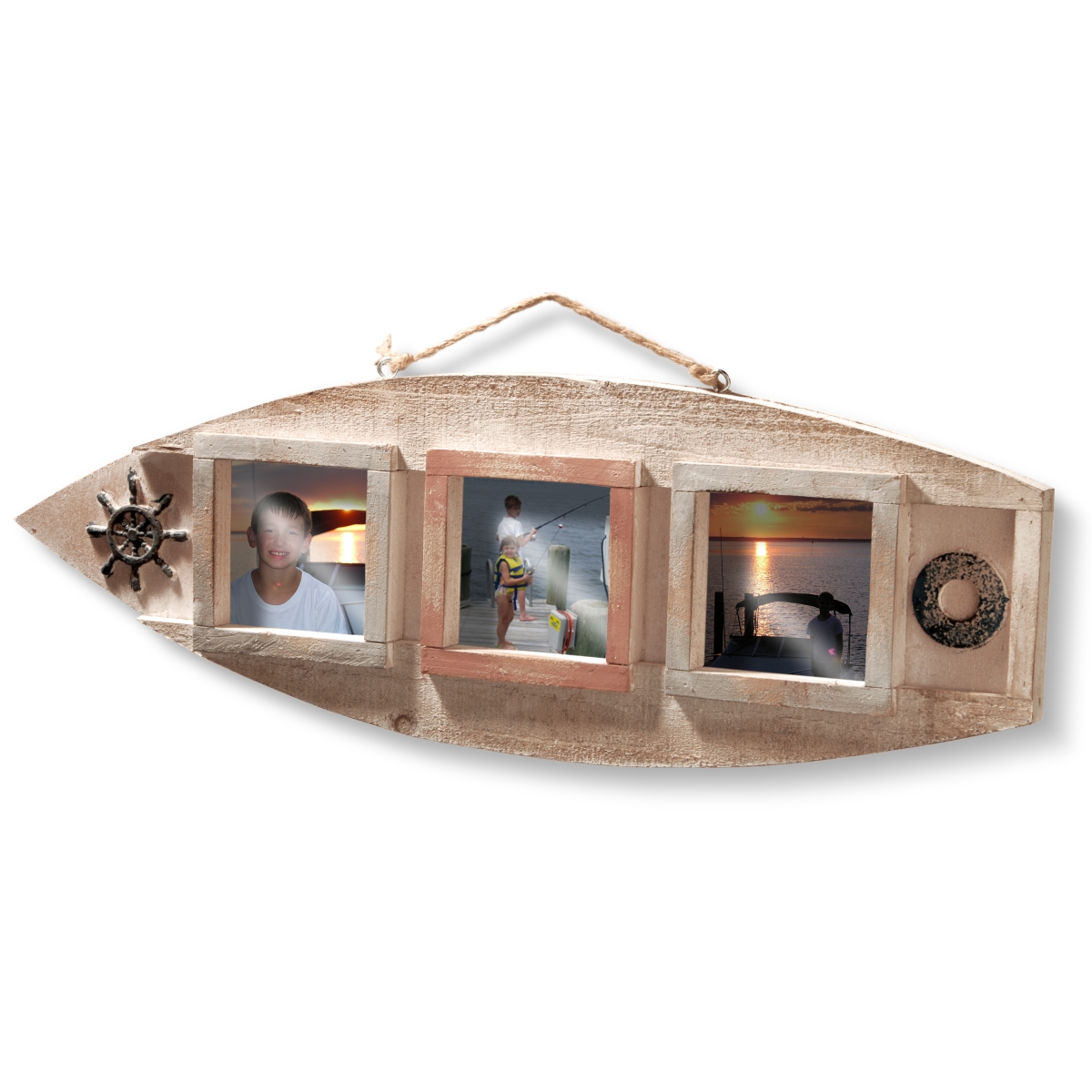 23 In. Nautical Wooden Frame