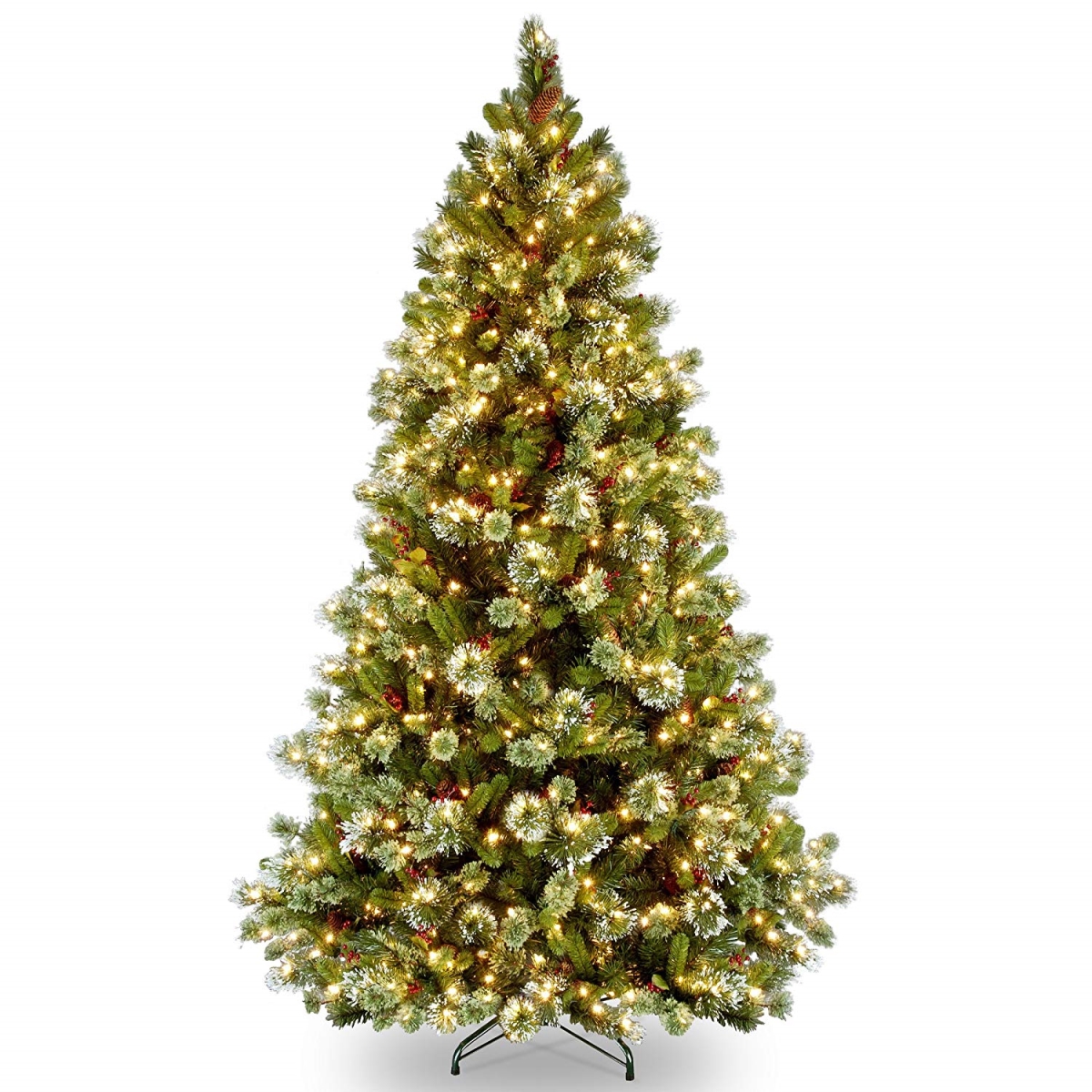National Tree Nrv7-308-75 7.5 Ft. North Valley Spruce Hinged Tree With 750 Clear Lights