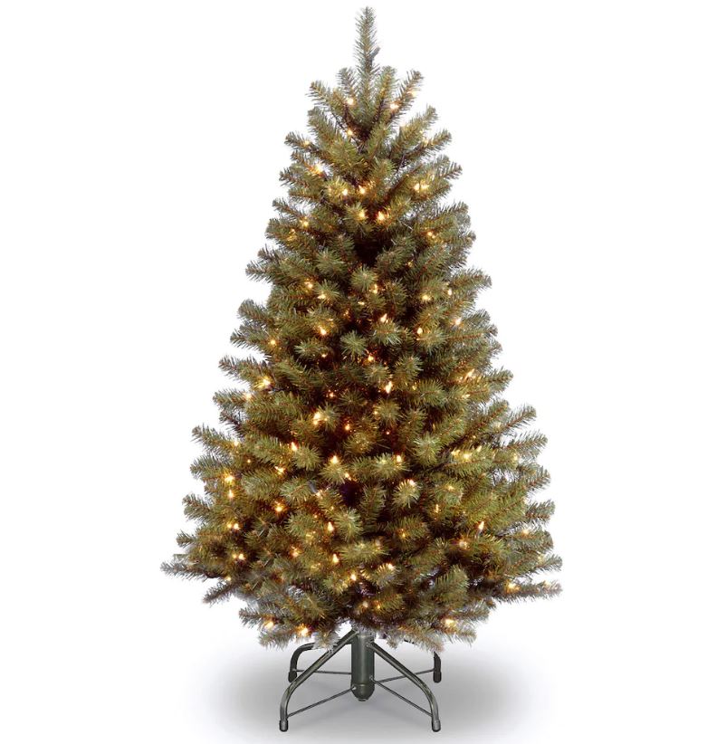 National Tree Nrv7-300-50 5 Ft. North Valley Spruce Tree With 300 Clear Lights