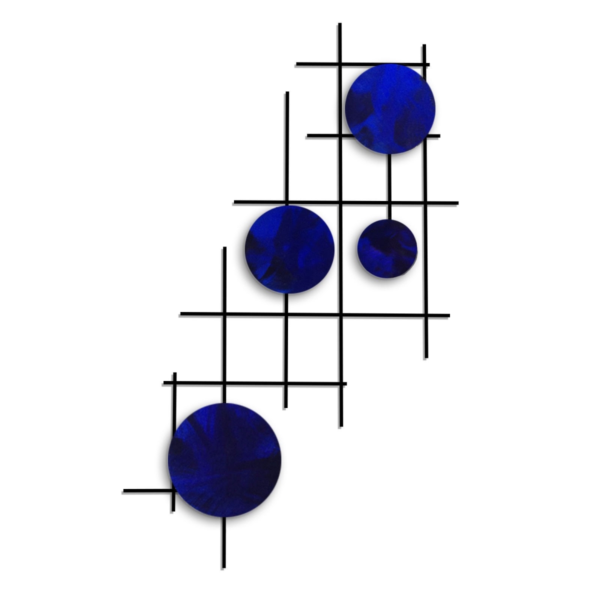 731236257059 Satellite Circles Metal Wall Art - Candy Blue