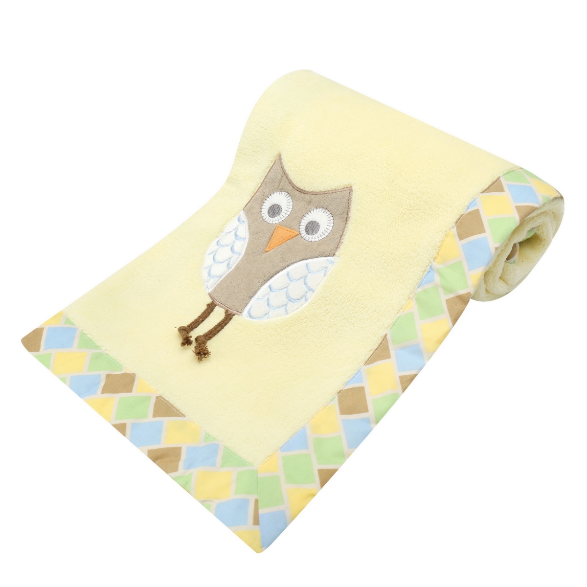 4987e Mod Owls Plush Blanket - 9.5 X 10 X 3 In.