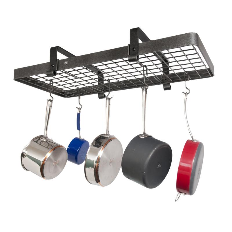 Pr13wg Hs Low-ceiling With Grid, Hammered Steel - Rectangle