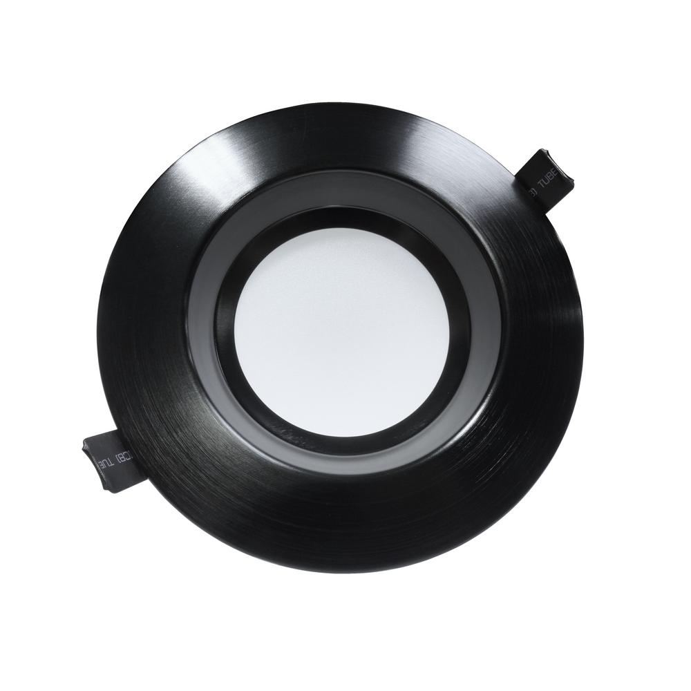 6 In. Dimmable Led Recessed Downlight, Black