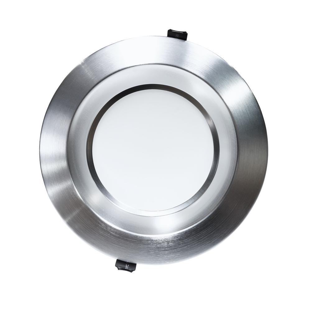 Clr8-10-unv-35k-nk 8 In. Commercial Led Recessed Downlight, Nickel
