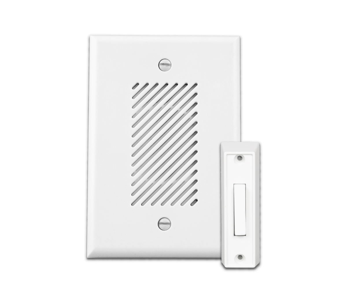 EDC1120WH1 Single-Gang Electronic Door Chime Kit with Lighted Button