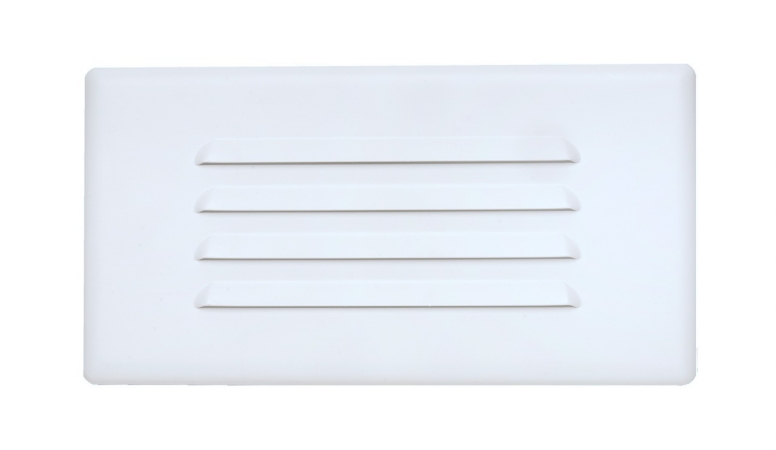 15811cover 10 In. Louvered Step Light Faceplate Cover