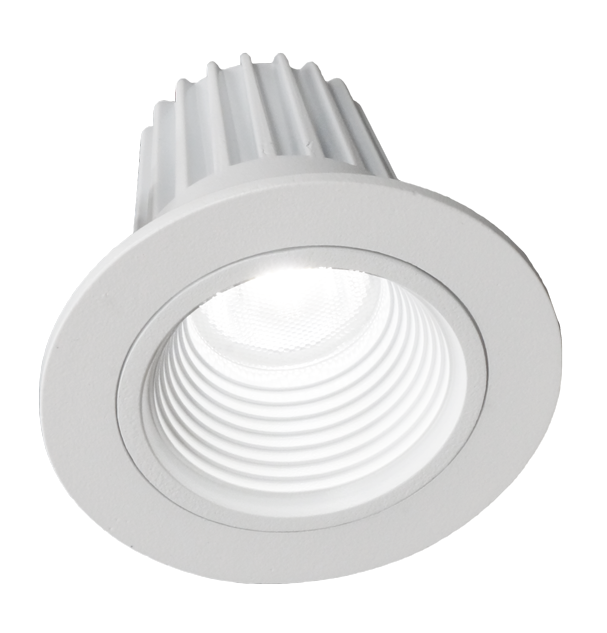 Dlr2-10-120-2k-wh-bf 2 In. Led Downlight With Baffle Trim In White - 2700k