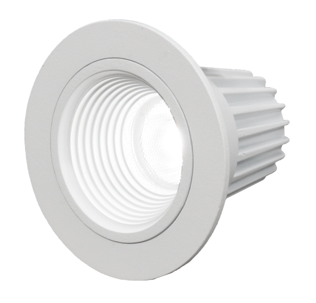 Dlr2-10-120-3k-wh-bf 2 In. Led Downlight With Baffle Trim In White - 3000k