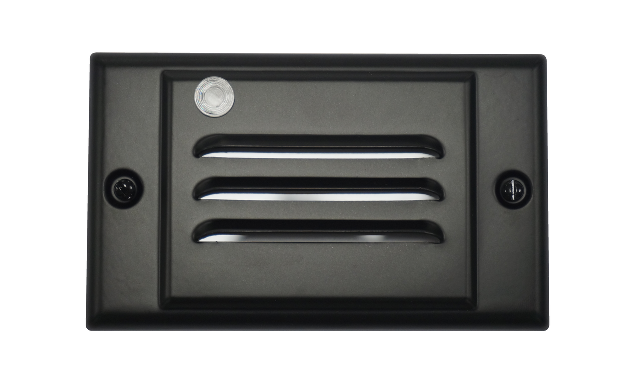 Horizontal Faceplate For Led Step Light With Photocell - Black