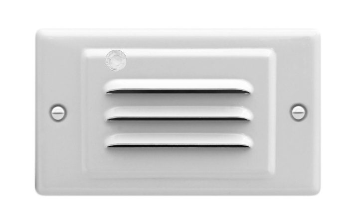 Horizontal Faceplate For Led Step Light With Photocell - White