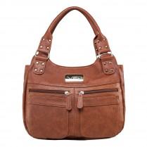 Bwc003 Hobo Bag With Pockets- Brown