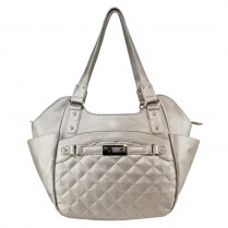 Bwl003 Quilted Hobo, Large - Urban Gray