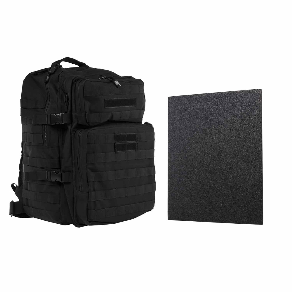 Buflcbab2974-a 11 X 14 In. Vism Assault Backpack With Level Iiia Hard Ballistic Plate, Black