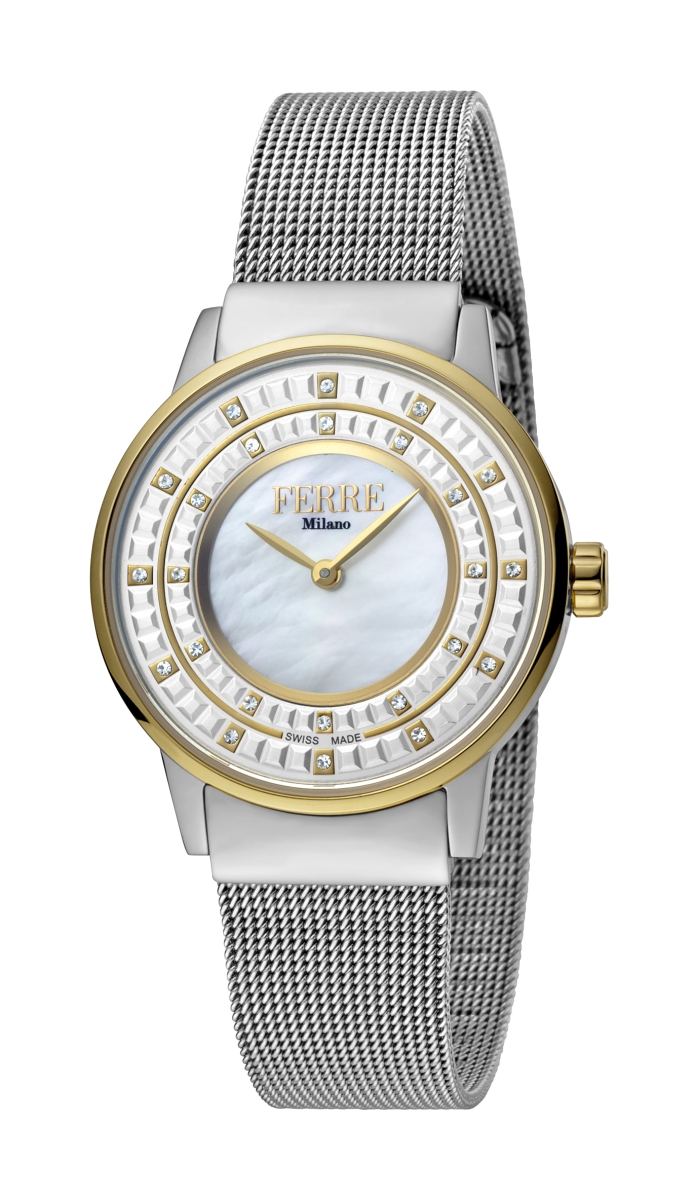 Fm1l102m0091 Womens Stainless Steel Silver - Tone Dial Bracelet Watch