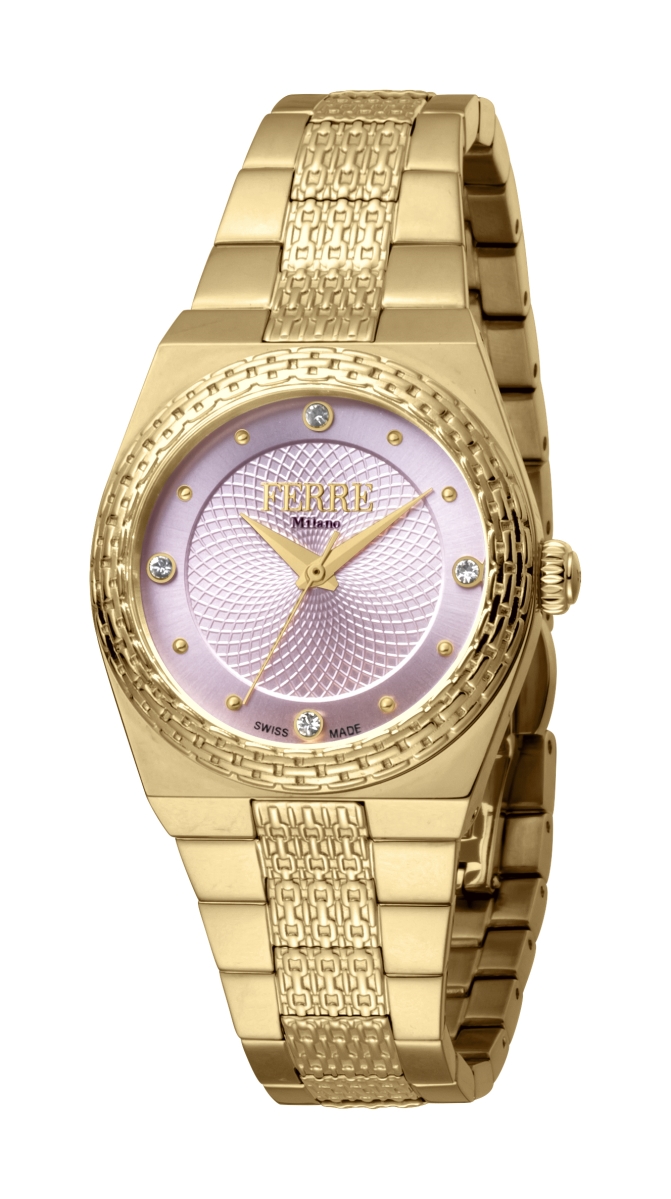 Fm1l091m0031 Womens Quartz Stainless Steel Pink Dial Watch