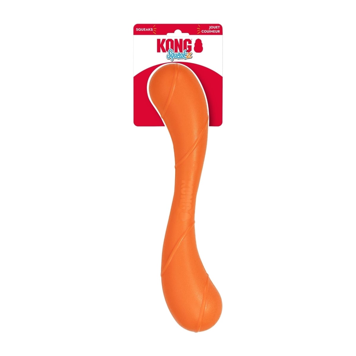 35585014852 Squeakz Stick Dog Toy, Orange - Large