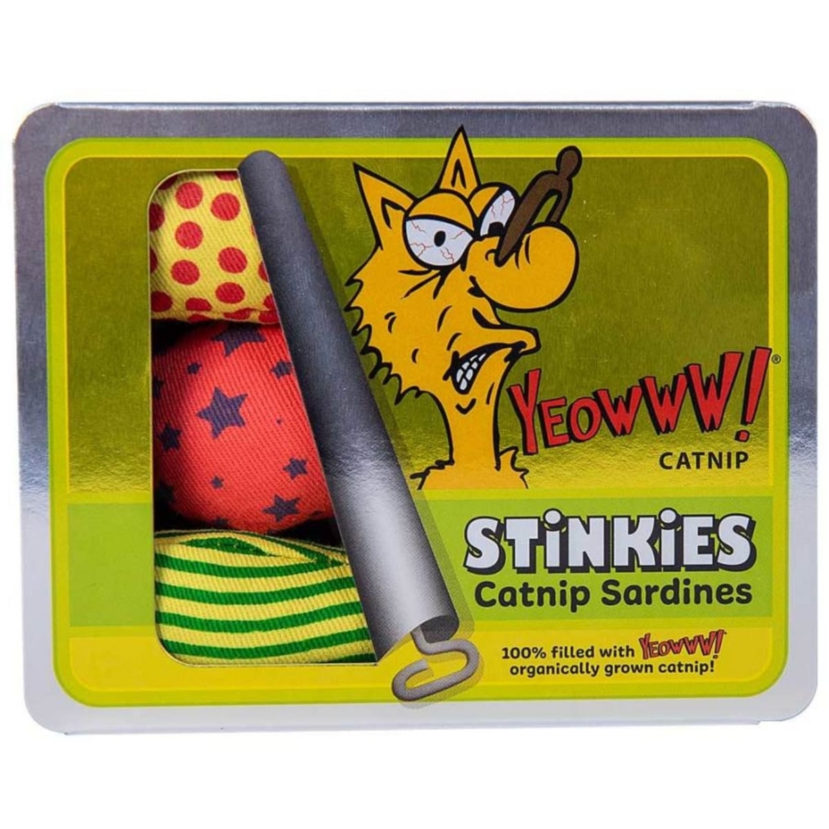 812402000867 Stinkies Sardines Trio Cat Toy - One Size