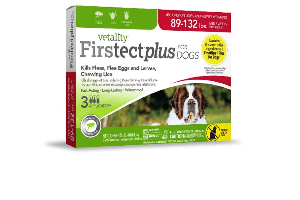 190623250156 89-132 Lbs Firstect Plus Dogs 3 Doses