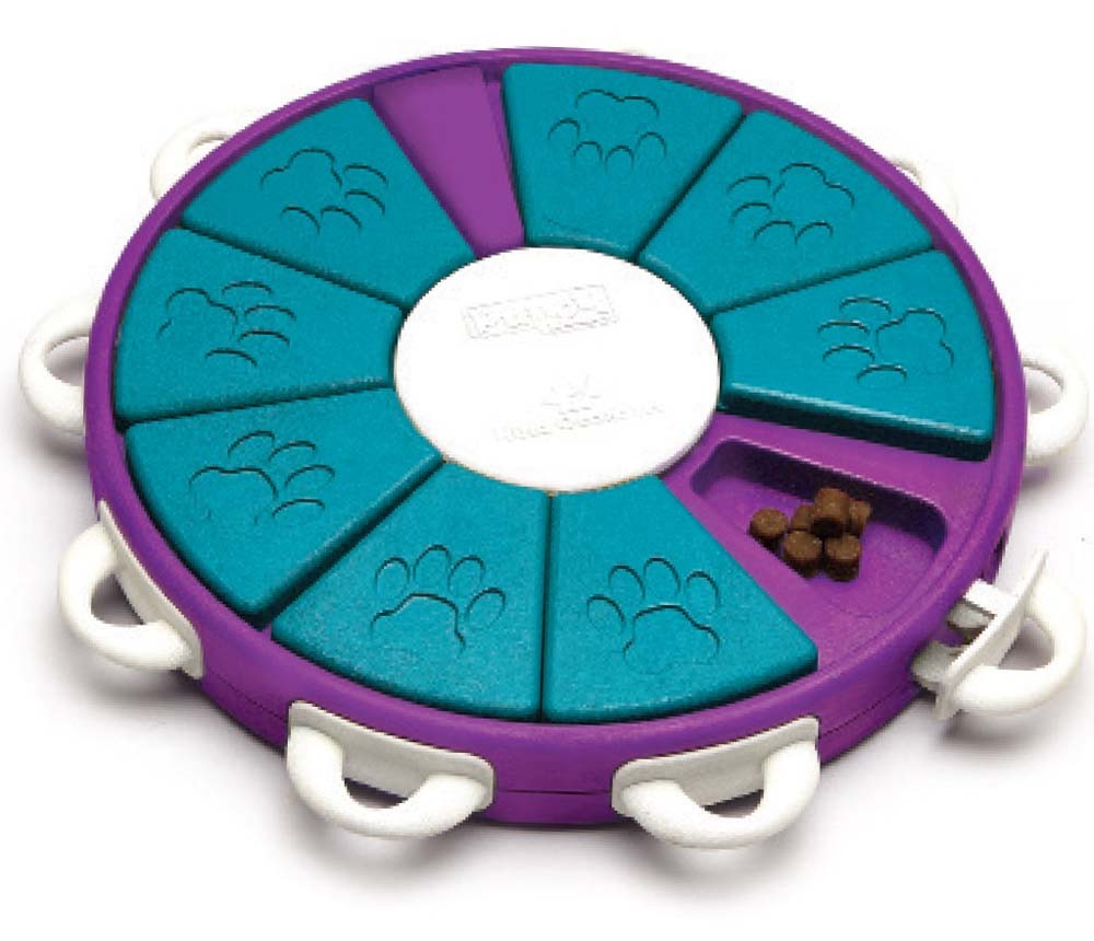 700603673358 Nina Ottosson Twister Puzzle Dog Toy, Purple