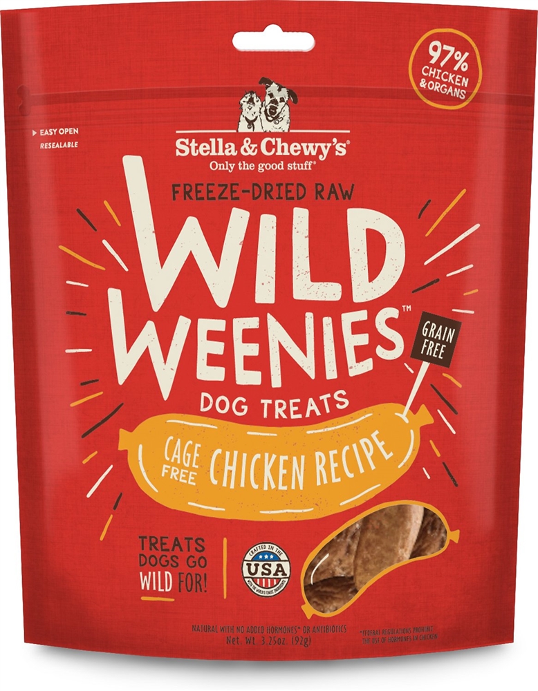 852301008137 3.25 Oz Dog Freeze Dried Weenie Chicken Treats