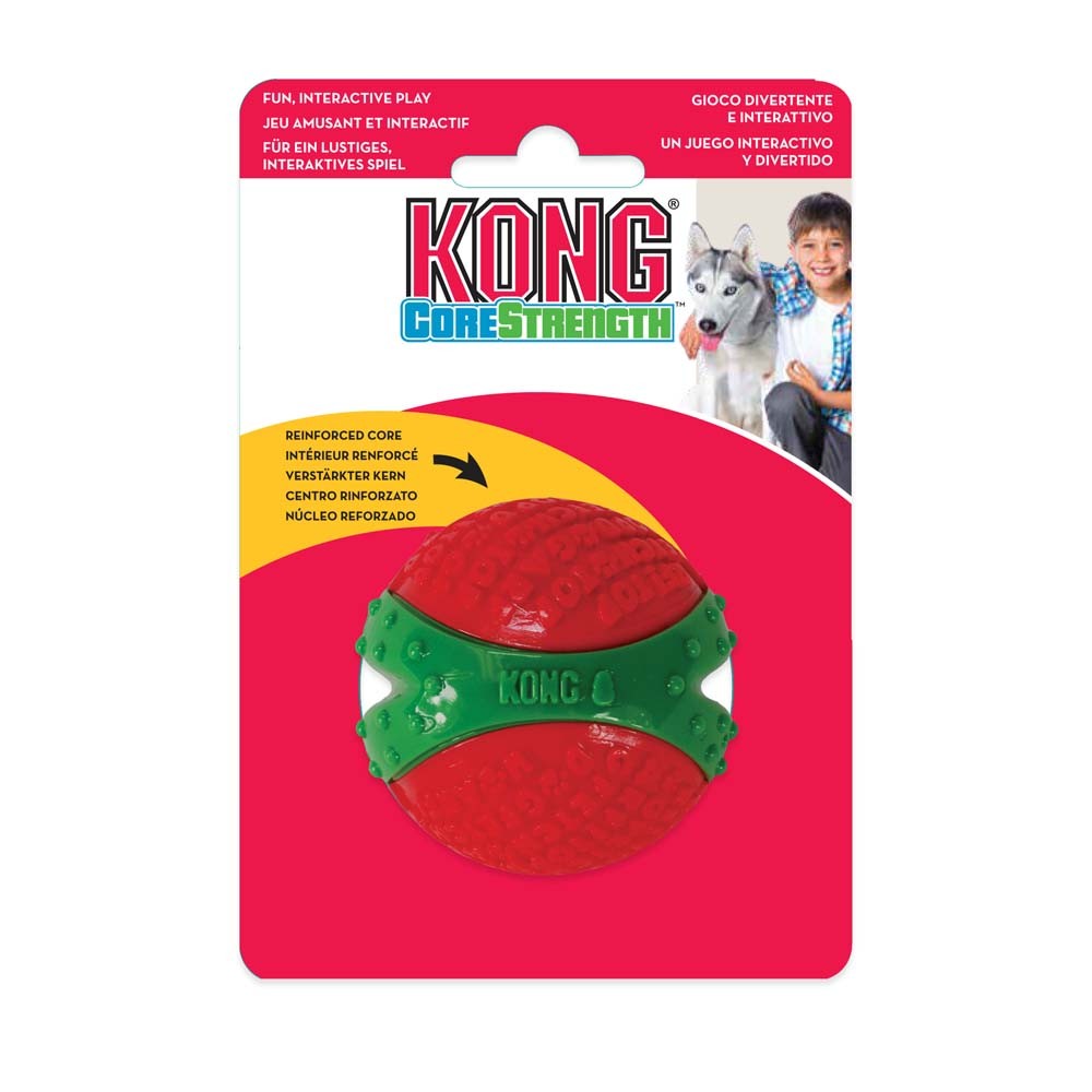 035585465241 Holiday Corestrength Ball Dog Toy - Medium