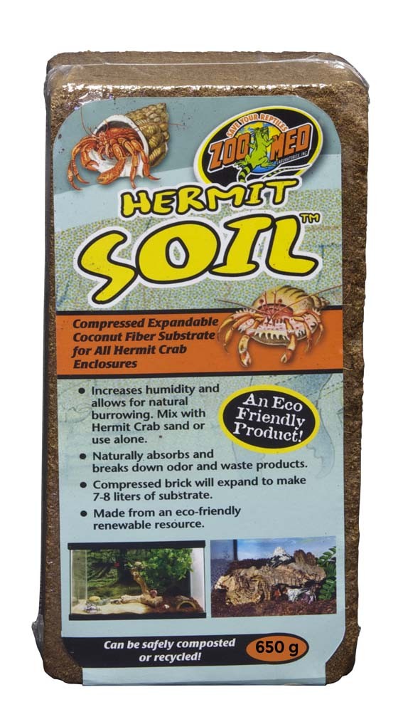 Zoo Med 097612009712 Hermit Soil Coconut Fiber Brick Food - 650 G