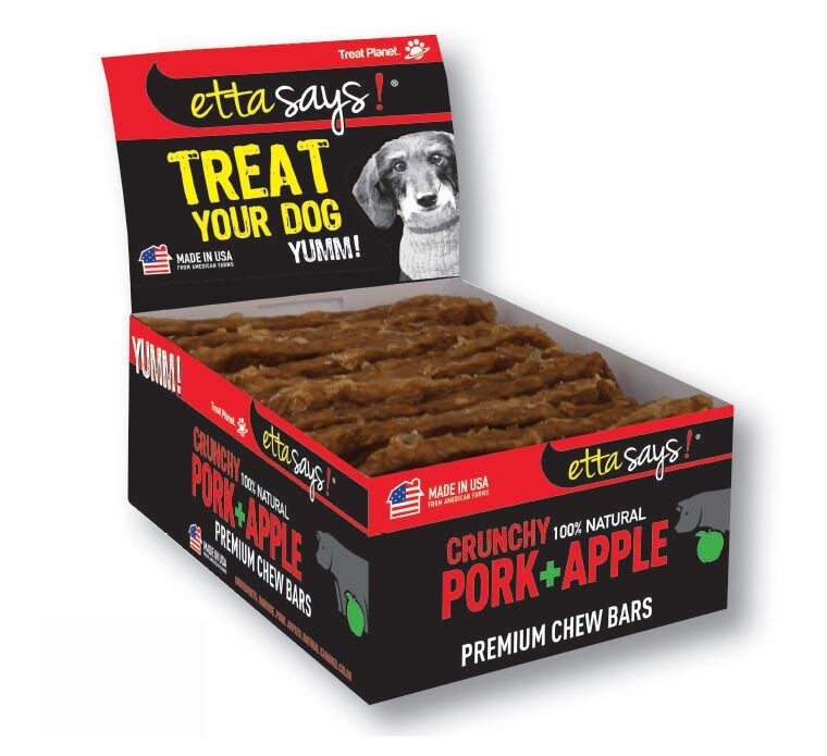 856595005370 Dog Crunch Chew Bars Pork - 12 Count