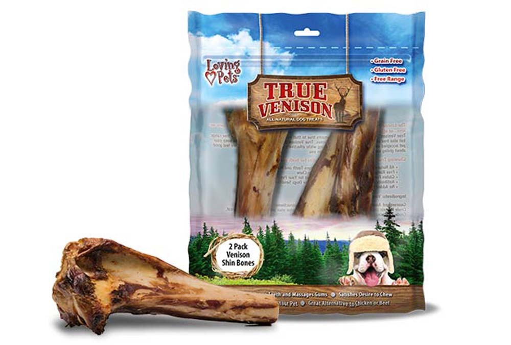 842982058033 True Venison Shin Bone Small Dog Treat - Pack Of 2