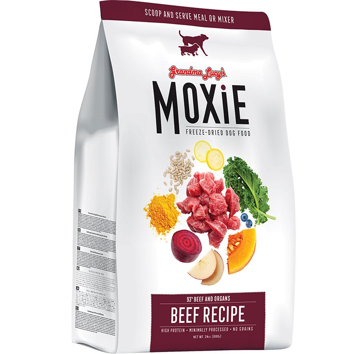 884308710249 24 Oz Dog Moxie Grain Free Beef Food