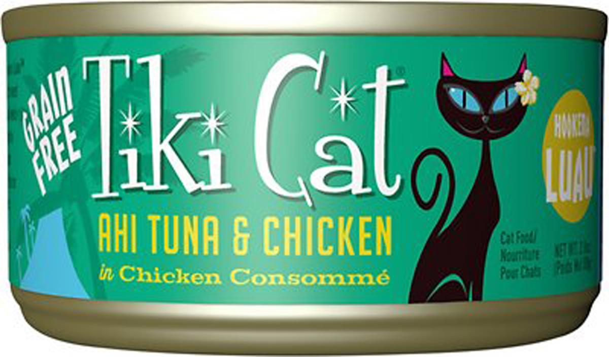 6 oz Hookena Luau Tuna & Chicken Cat Food Case of 8