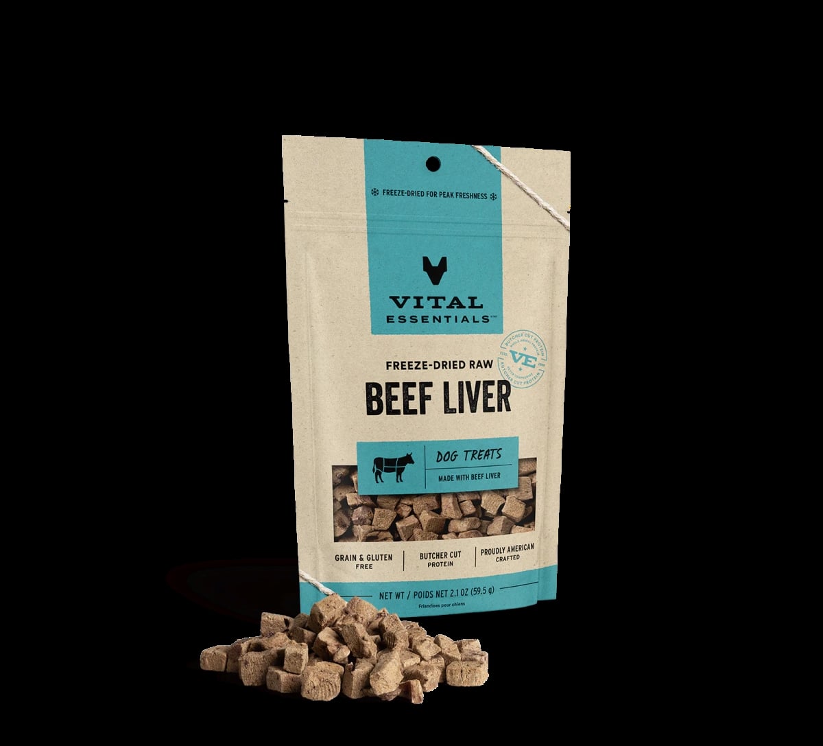2.1 oz Freeze Dried Dog Treat - Beef Liver
