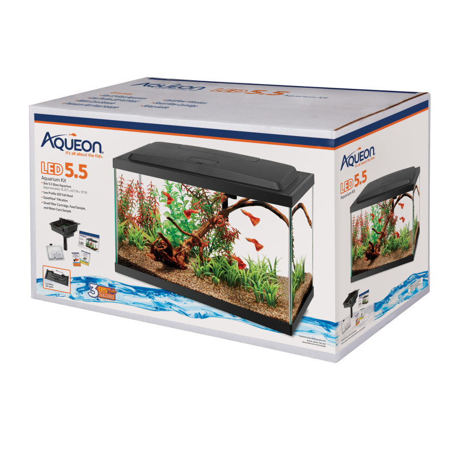 UPC 015905002554 product image for 015905002554 5.5 gal Aquarium Starter Kit with LED Lighting | upcitemdb.com