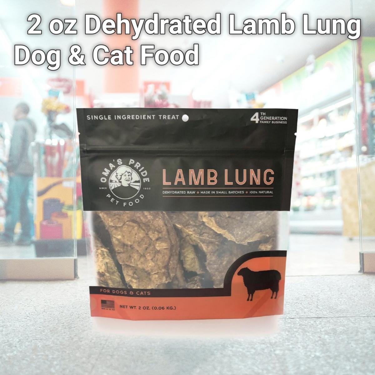 Picture of Omas Pride 879384002098 2 oz Dehydrated Lamb Lung Dog & Cat Food