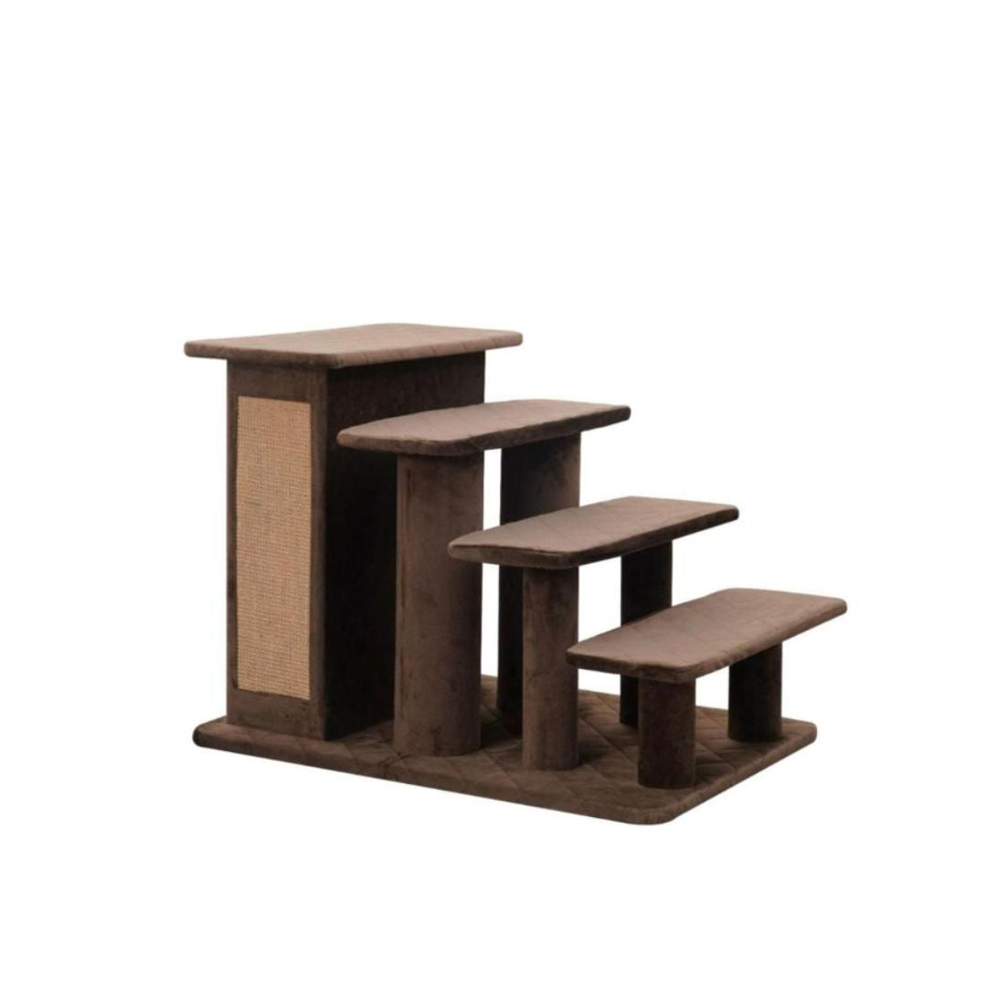 818483018388 20 in. Zoso 2-in-1 Modern Pet Stairs & Storage - Brown