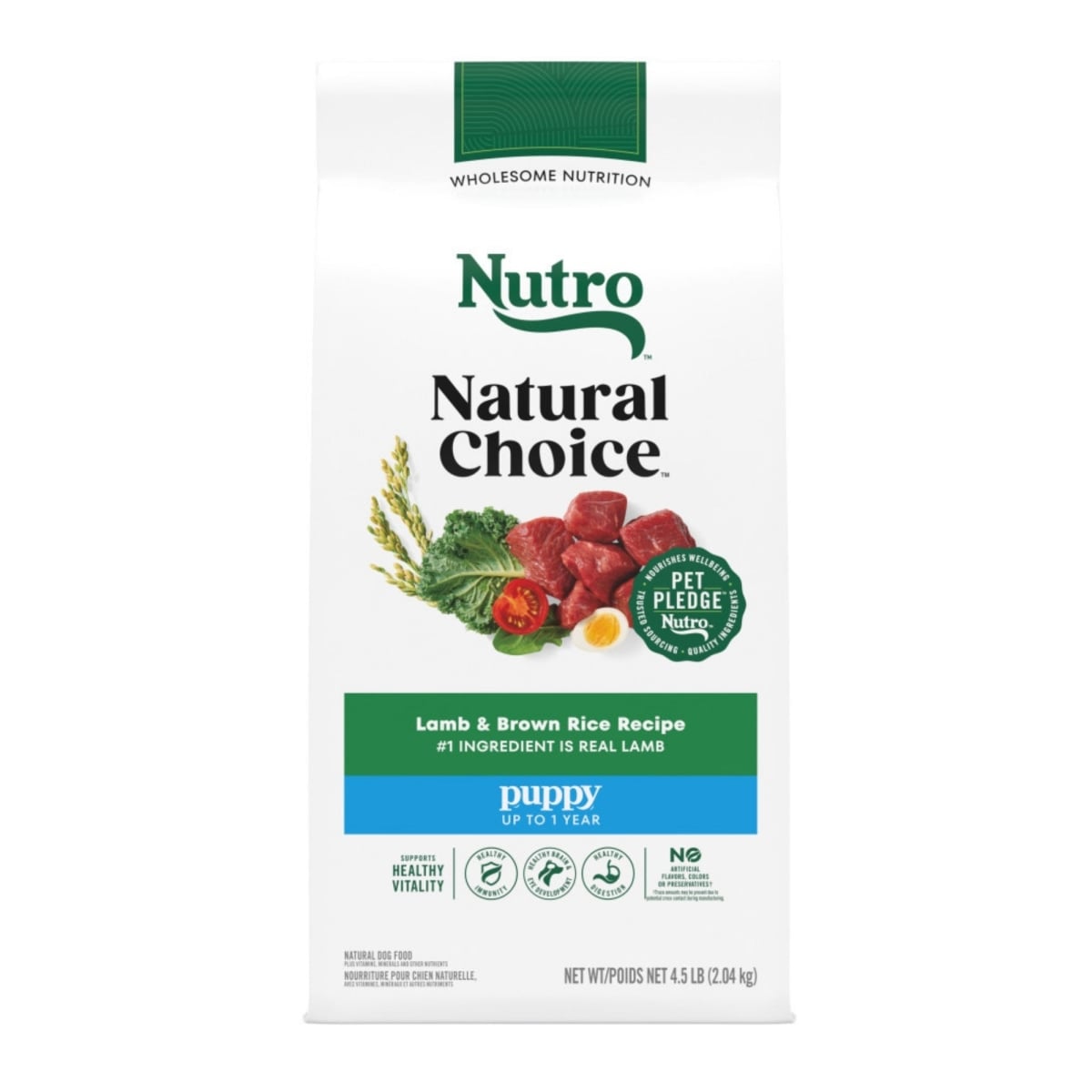 Nutro Products 79105131766 4.5 lbs Nutro Products Natural Choice Dry Puppy Food Lamb & Brown Rice