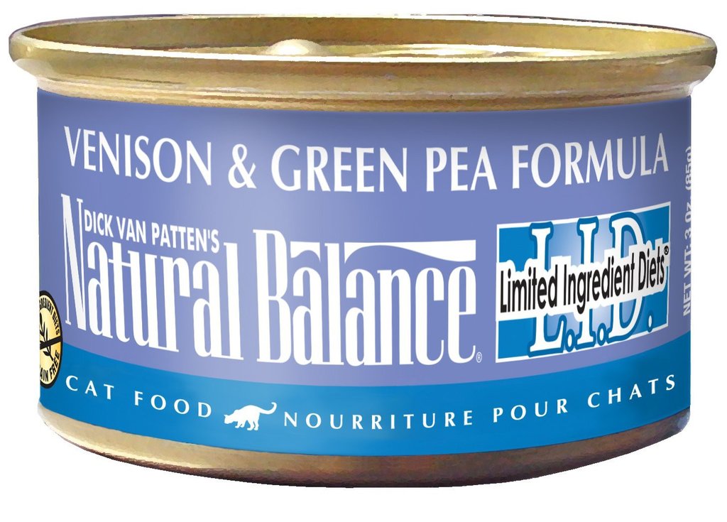 723633002547 3 Oz Limited Ingredient Diets Venison & Green Pea Formula Canned Cat Food - Case Of 24