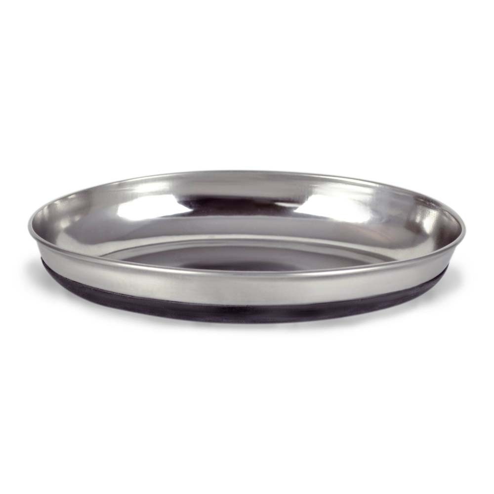 780824129544 Oval Cat Dish With Rubber Bonded Bottom